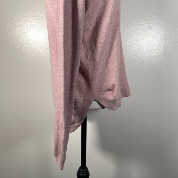 Cyrus Pink Mock Neck Back Zip Closure Tight Knit Long Sleeve Pullover Sweater L - Picture 12 of 13